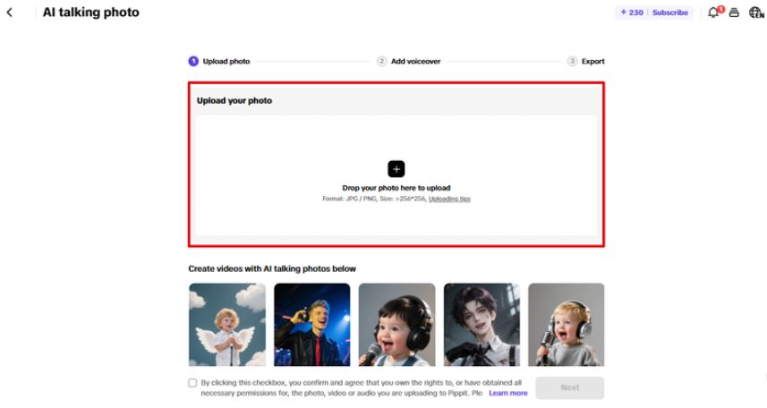 uploading-photo-in-pippit-ai