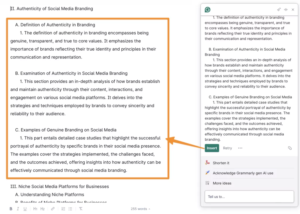 Grammarly-AI-example-of-making-outline-more-detailed